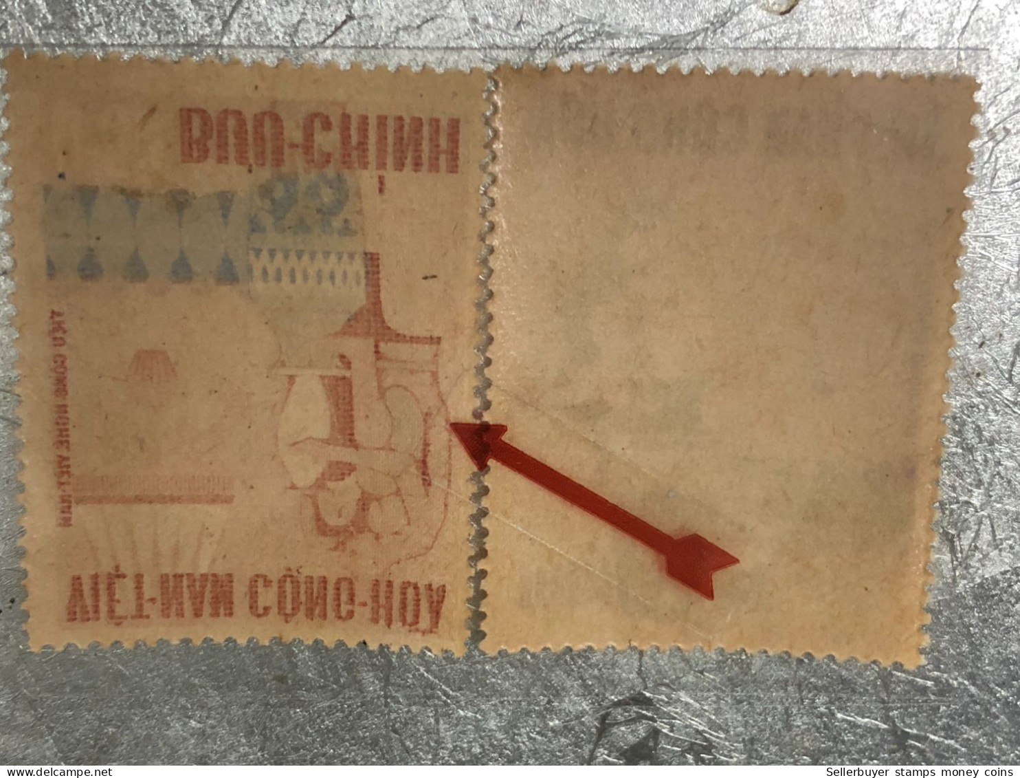 SOUTH VIETNAM Stamps(1967-ARTISANAT-3d) Piled ERROR(imprinted)-1 STAMPS Vyre Rare - Vietnam