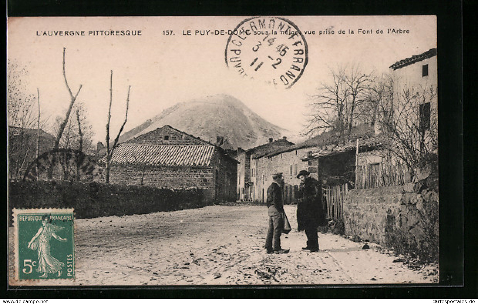 CPA La Font De L`Arbre, Le Puy-de-Dome Sous La Neige  - Otros & Sin Clasificación