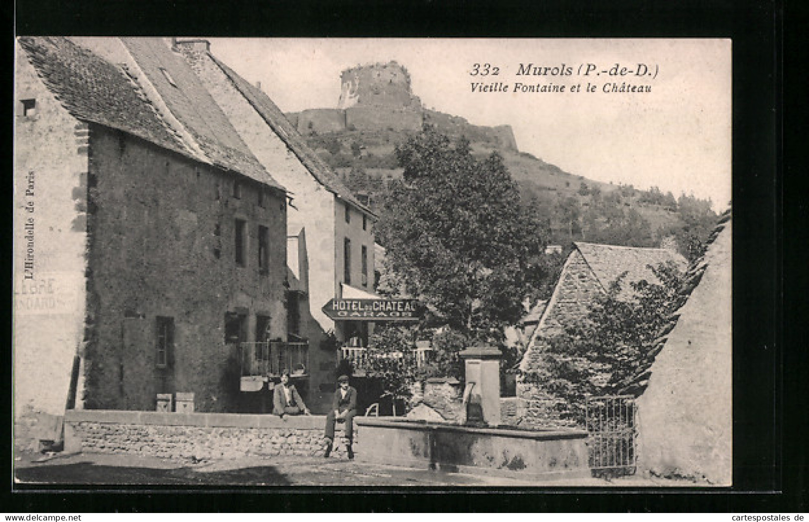 CPA Murols, Vieille Fontaine Et Le Château  - Otros & Sin Clasificación