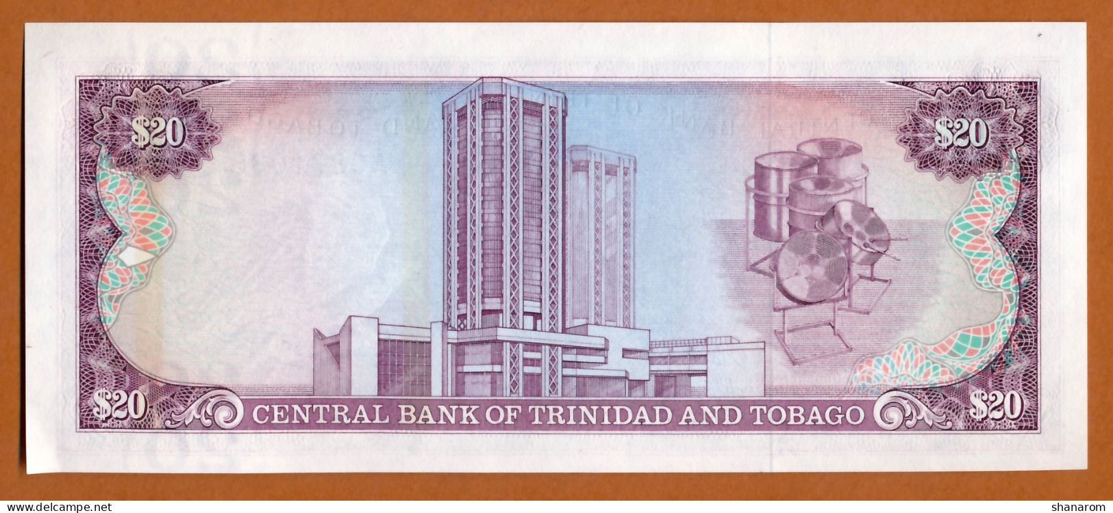 1985 // TRINIDAD AND TOBAGO // CENTRAL BANK // TWENTY DOLLARS // SPL - AU - Trinidad & Tobago