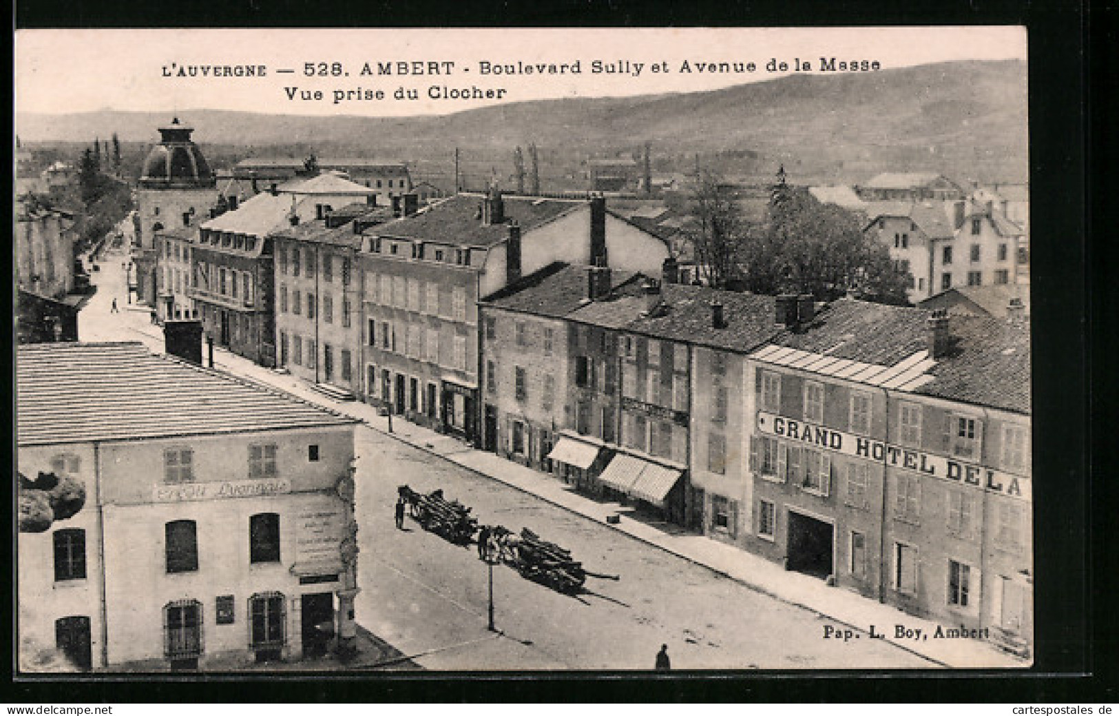 CPA Ambert, Boulevard Sully Et Avenue De La Masse  - Ambert