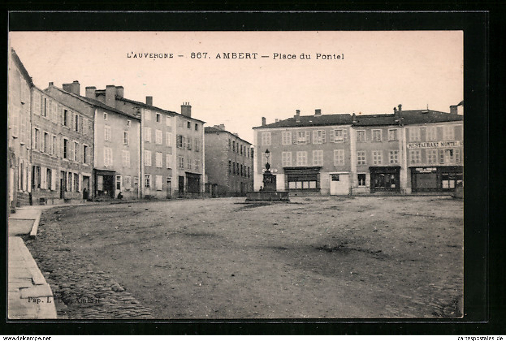 CPA Ambert, Place Du Pontel  - Ambert