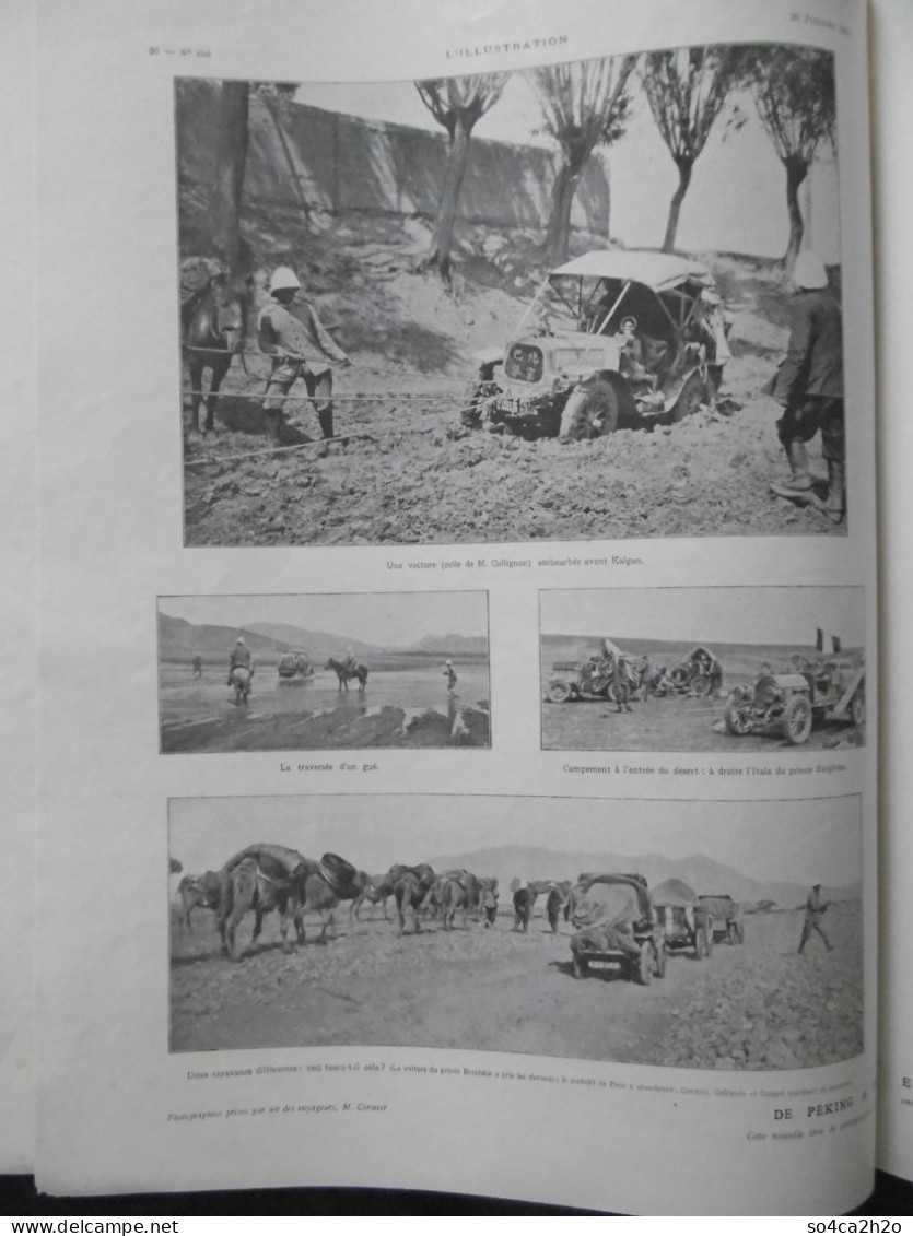 L'ILLUSTRATION N°3360 20/07/1907 Péking à Paris En Automobile; M. Poubelle; Le Voyage Du Dirigeable Patrie - L'Illustration