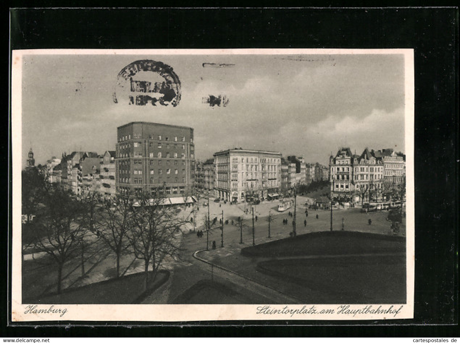 AK Hamburg, Steintorplatz Am Hauptbahnhof, Strassenbahn  - Strassenbahnen