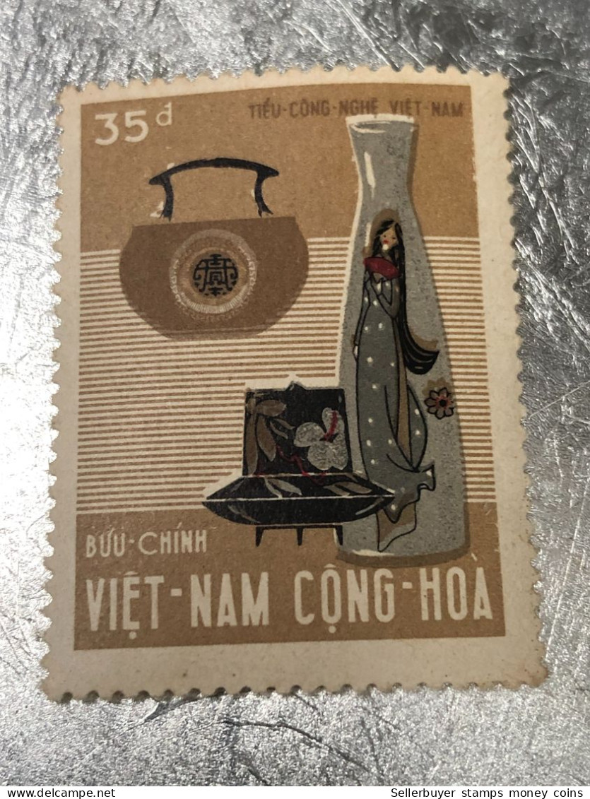 SOUTH VIETNAM Stamps(1967-ARTISANAT-0d50) Piled ERROR(printing)-vyre Rare - Vietnam