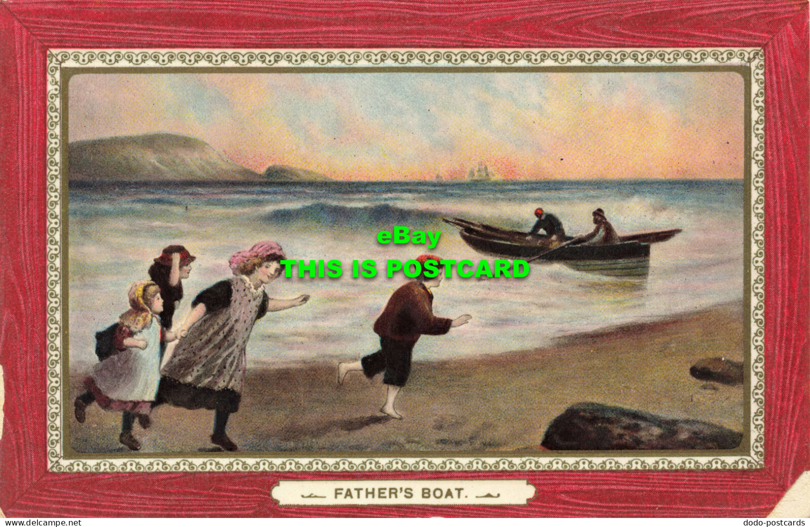 R594239 Father Boat. Philco Publishing. Series 2198 C. 1909 - Wereld