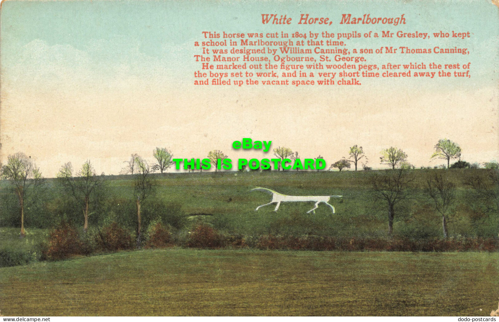 R594264 Marlborough. White Horse. Tomkins And Barrett - Wereld