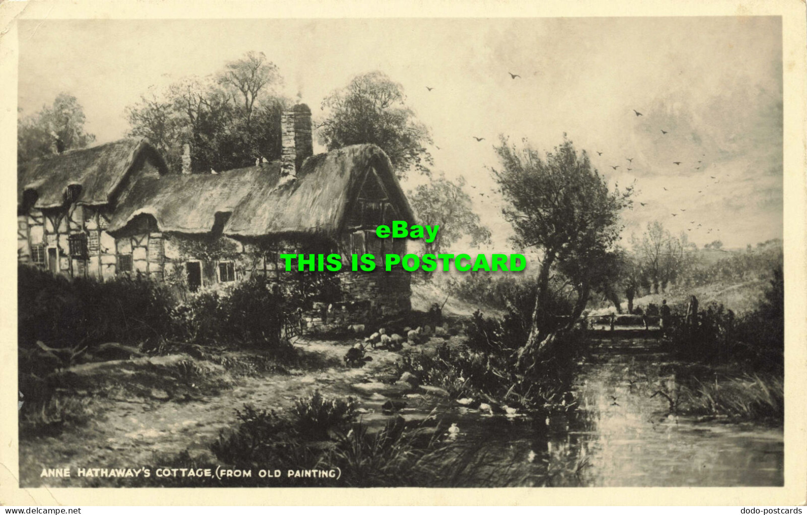 R594274 Anne Hathaway Cottage. From Old Painting. Holte. RP. 1944 - Wereld