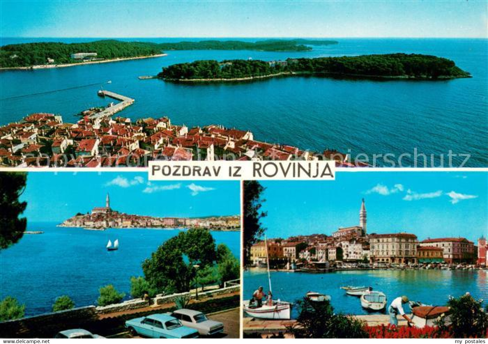 73620690 Rovinj Rovigno Istrien Fliegeraufnahme Teilansichten  - Croatia