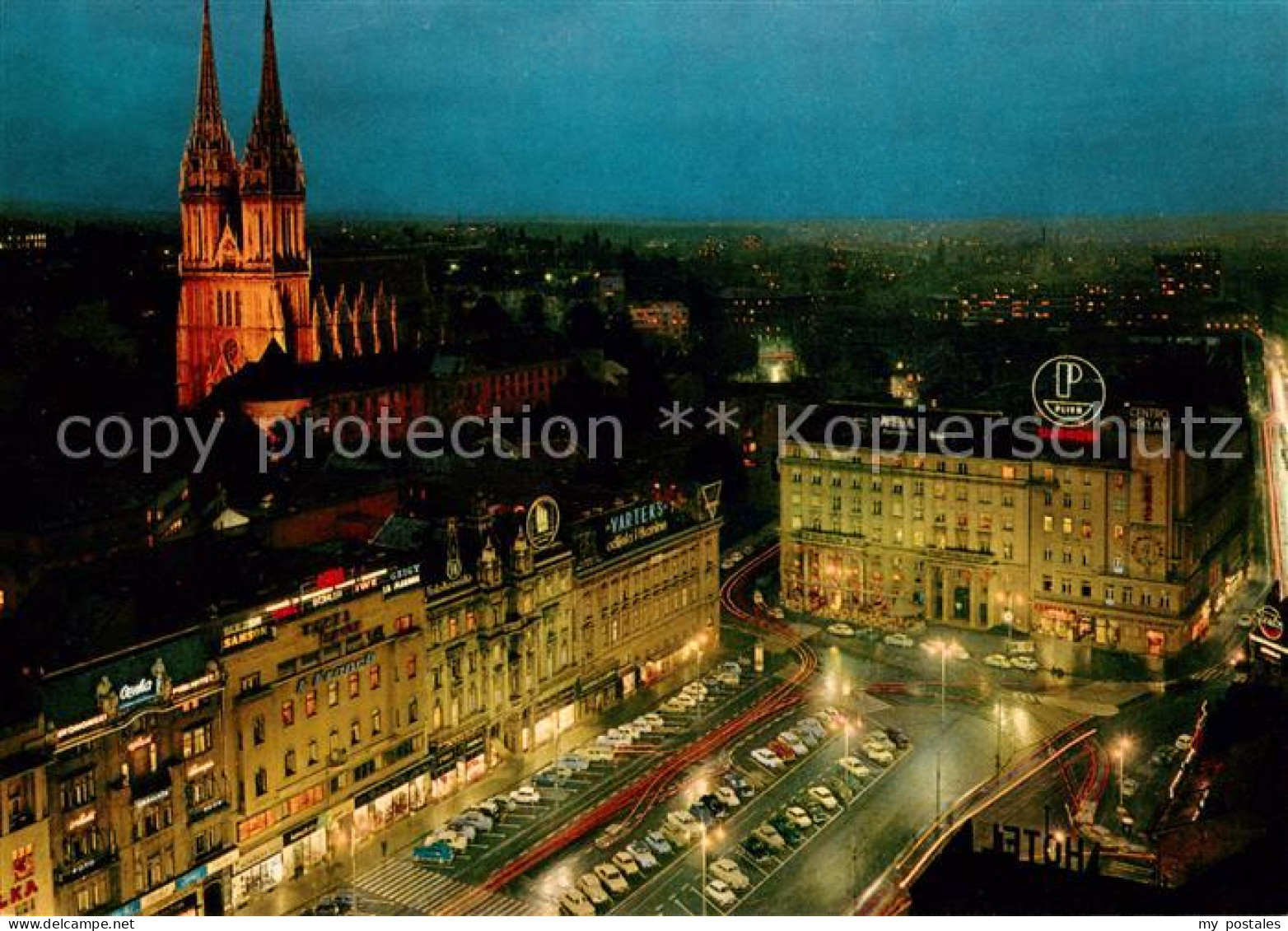 73620680 Zagreb Stadtzentrum Bei Nacht Zagreb - Croatia