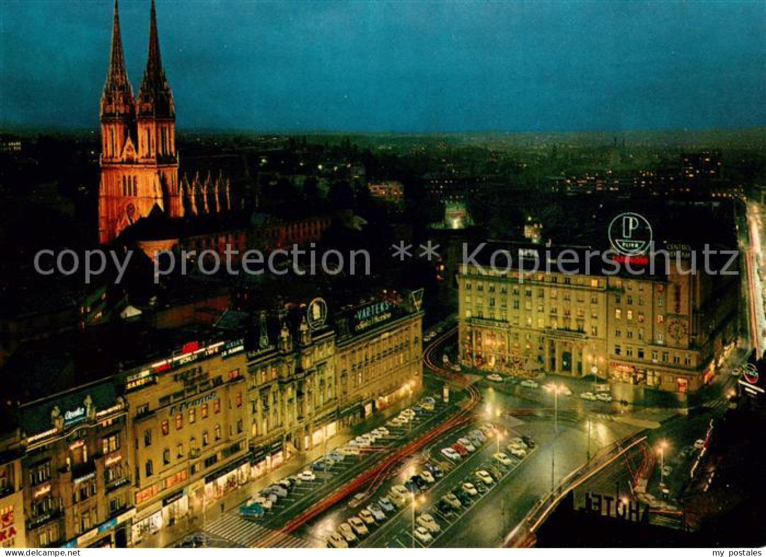 73620678 Zagreb Stadtzentrum Bei Nacht Zagreb - Croatia