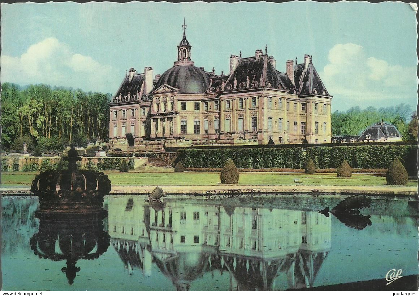 Env. De Melun - Vaux Le Vicomte - Reflet Du Château Dans Le Bassin  - Griffe Linéaire D'oblitération à L'arrivée - (P) - Vaux Le Vicomte