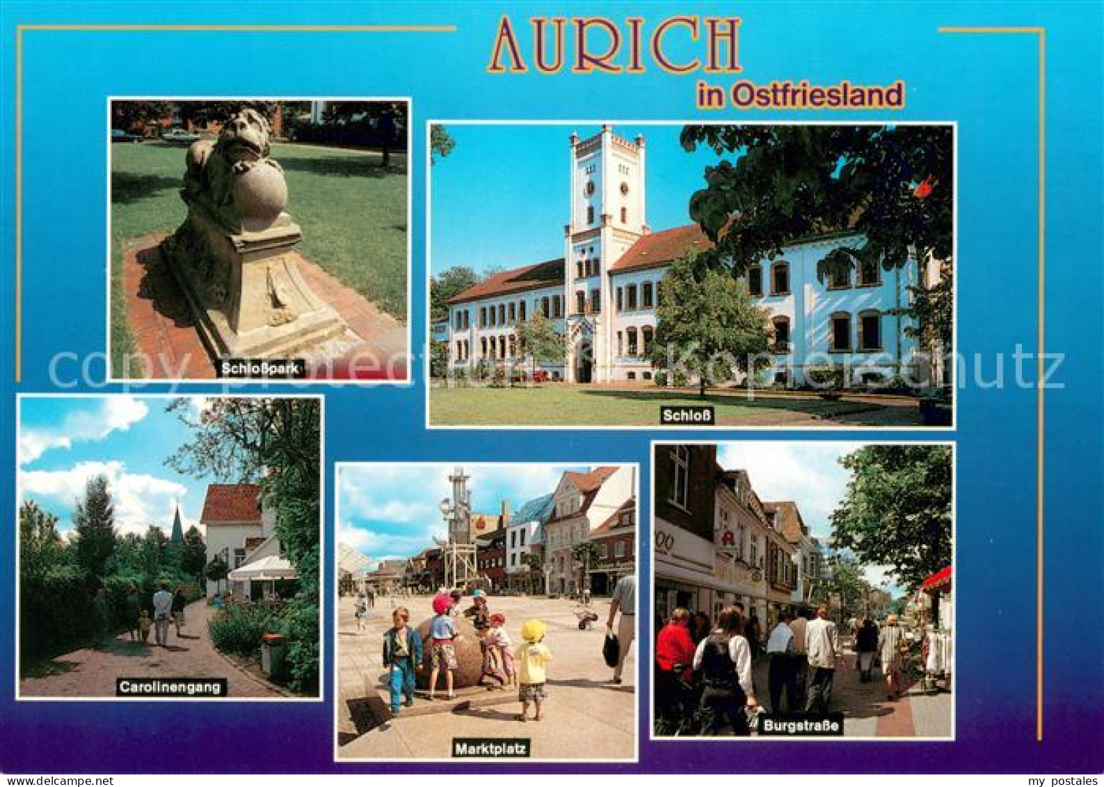 73619929 Aurich Ostfriesland Schlosspark Schloss Carolinengang Marktplatz Burgst - Aurich