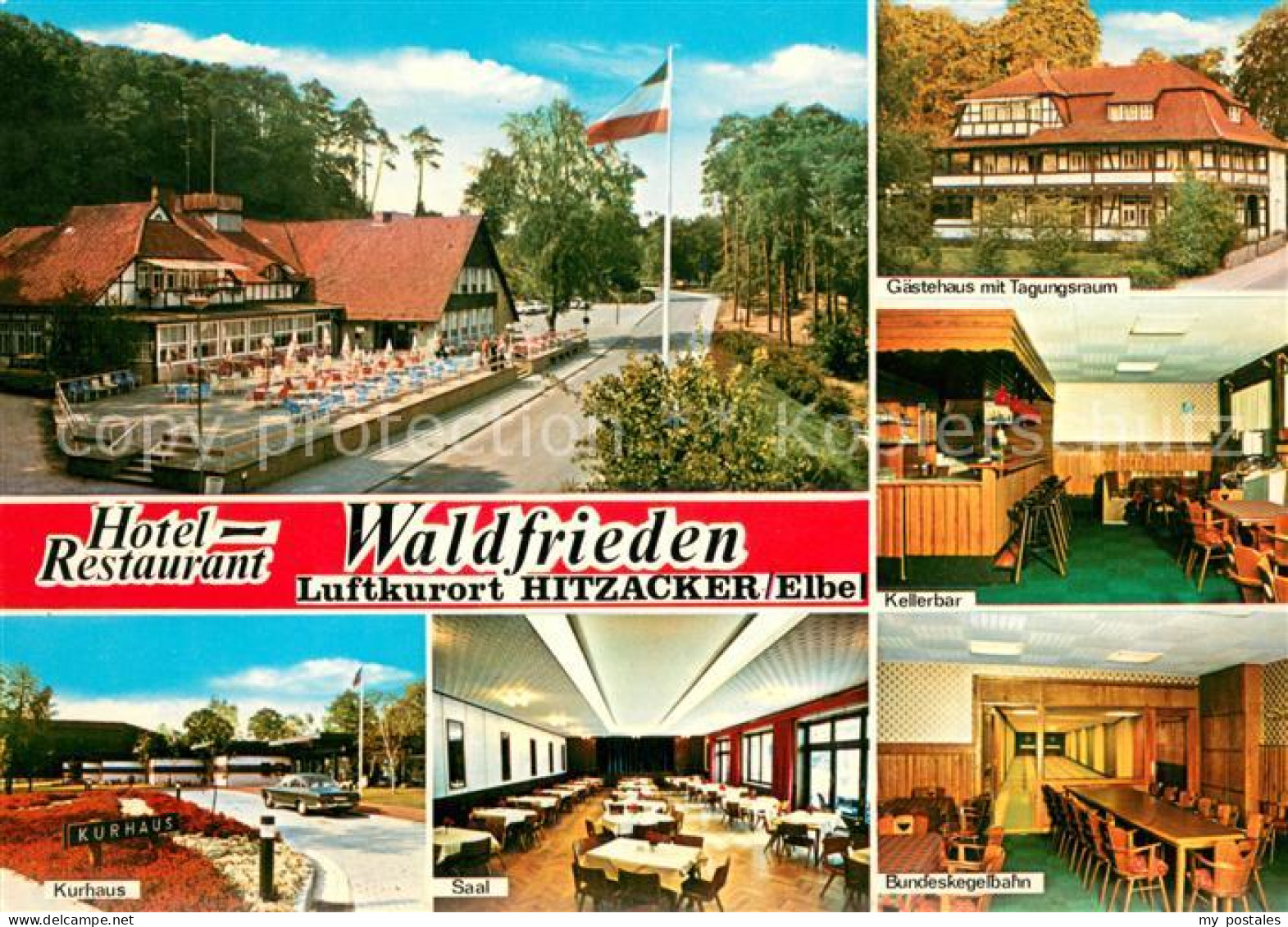 73619901 Hitzacker Elbe Hotel Restaurant Waldfrieden Gaestehaus Kellerbar Kurhau - Hitzacker