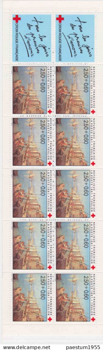 Carnet France Neuf** MNH 1991 Croix-Rouge Française N° 2040 : Le Port De TOULON - Red Cross