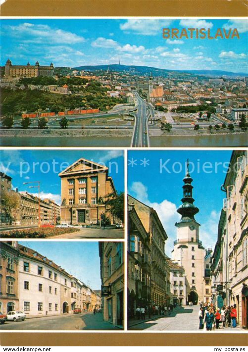 73619852 Bratislava Pressburg Pozsony Stadtpanorama Strassenpartien Innenstadt  - Slowakei