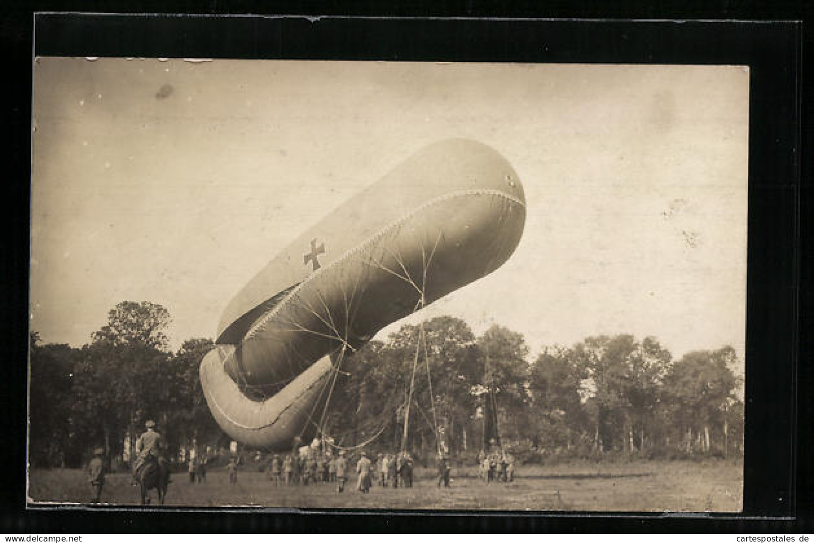 Foto-AK Deutscher Militär-Ballon Wird Gestartet  - Weltkrieg 1914-18