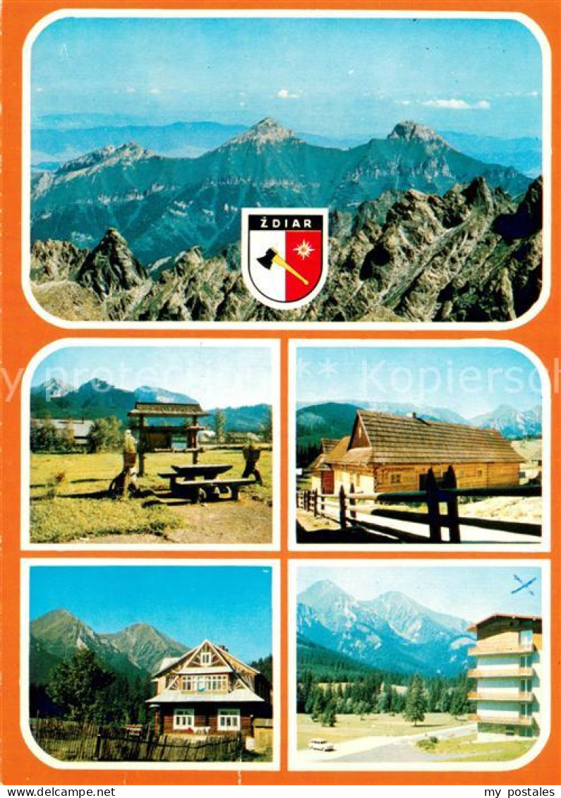 73619785 Hohe Tatra Gebirgspanorama Bergbauden Hotels Rastplatz Hohe Tatra - Slowakije