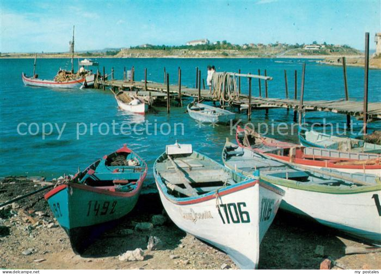 73619753 Nessebar Nessebyr Nessebre Fischerboote Hafen Schwarzmeerkueste  - Bulgaria