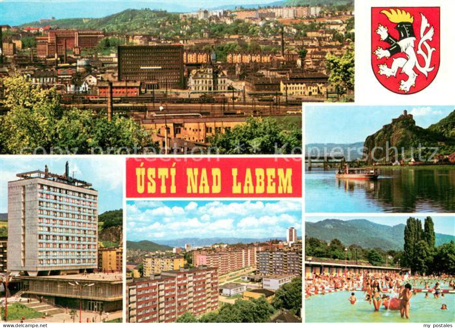 73619745 Usti Nad Labem Stadtpanorama Schloss Strekov Interhotel Bohemia Wohnsie - Czech Republic