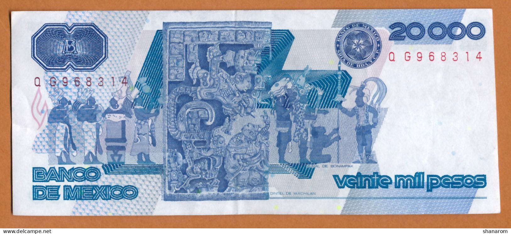 1987 // MEXIQUE // EL BANCO DE MEXICO // VEINTE MIL PESOS // SUP / XF - Mexiko