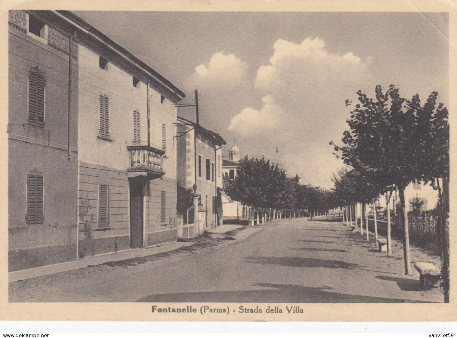 FONTANELLE-PARMA-STRADA DELLA VILLA-CARTOLINA VIAGGIATA IL 20-11-1941 - Parma