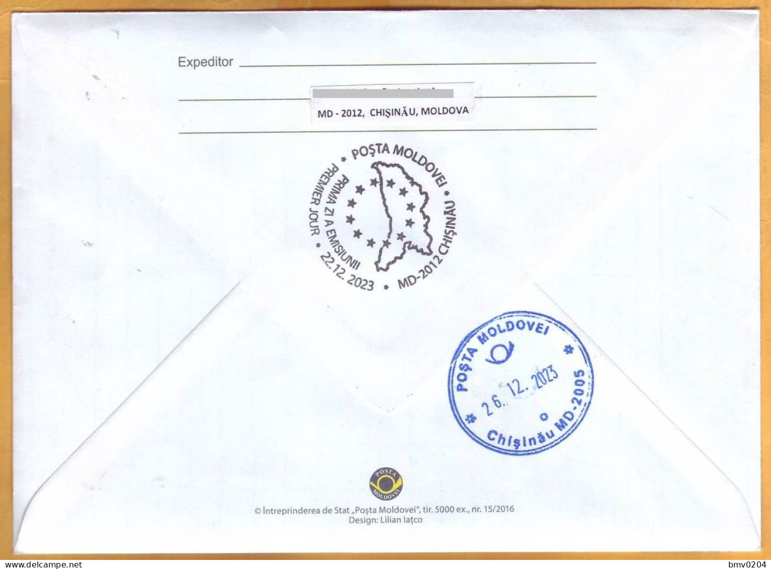 2023  Moldova FDC  Used The Opening Of Accession Negotiations REPUBLIC OF MOLDOVA - EUROPEAN UNION - Idées Européennes