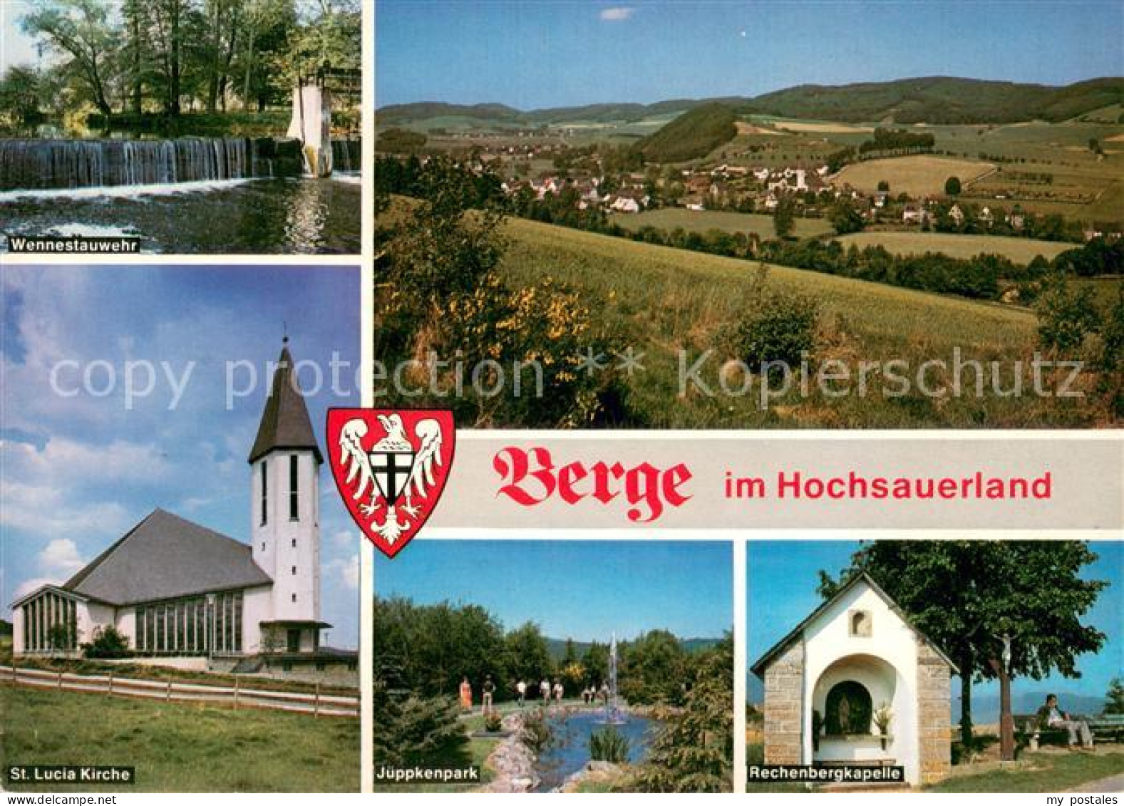 73618455 Berge Meschede Wennestauwehr St. Lucia Kirche Jueppkenpark Rechenbergka - Arnsberg