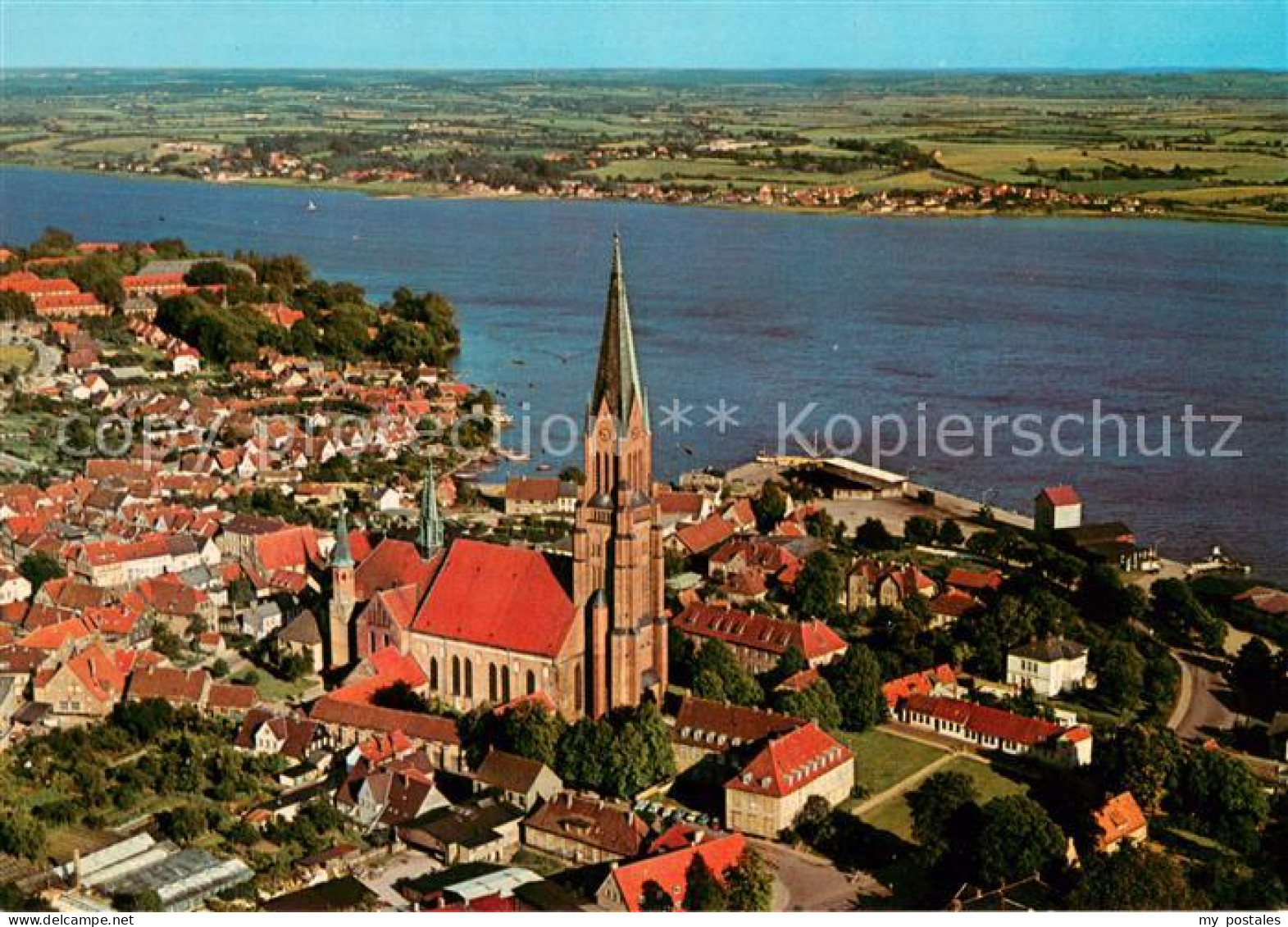 73618398 Schleswig Holstein St Petri Dom Schlei Fliegeraufnahme Schleswig Holste - Schleswig