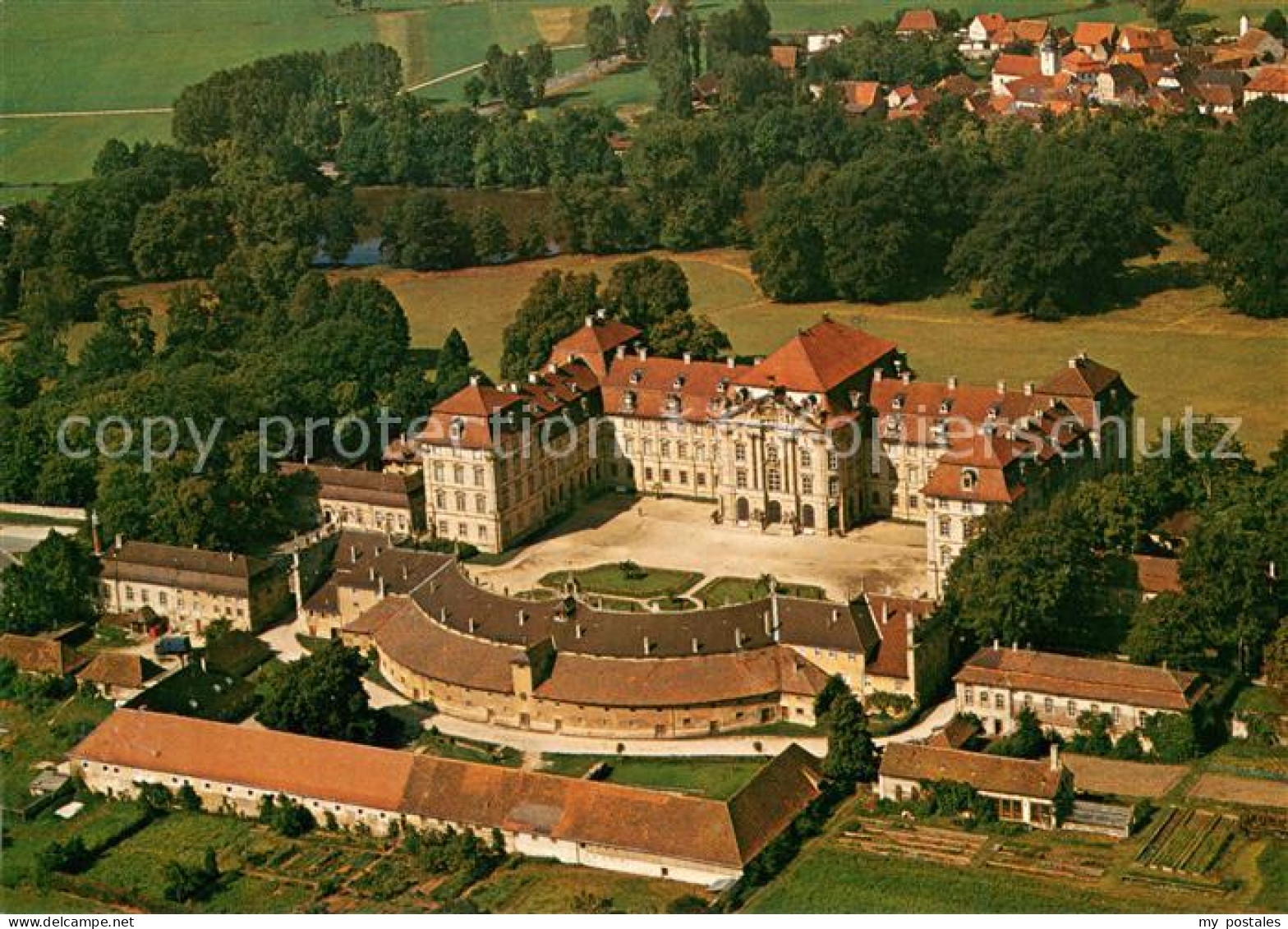 73618316 Pommersfelden Schloss Weissenstein Fliegeraufnahme Pommersfelden - Otros & Sin Clasificación