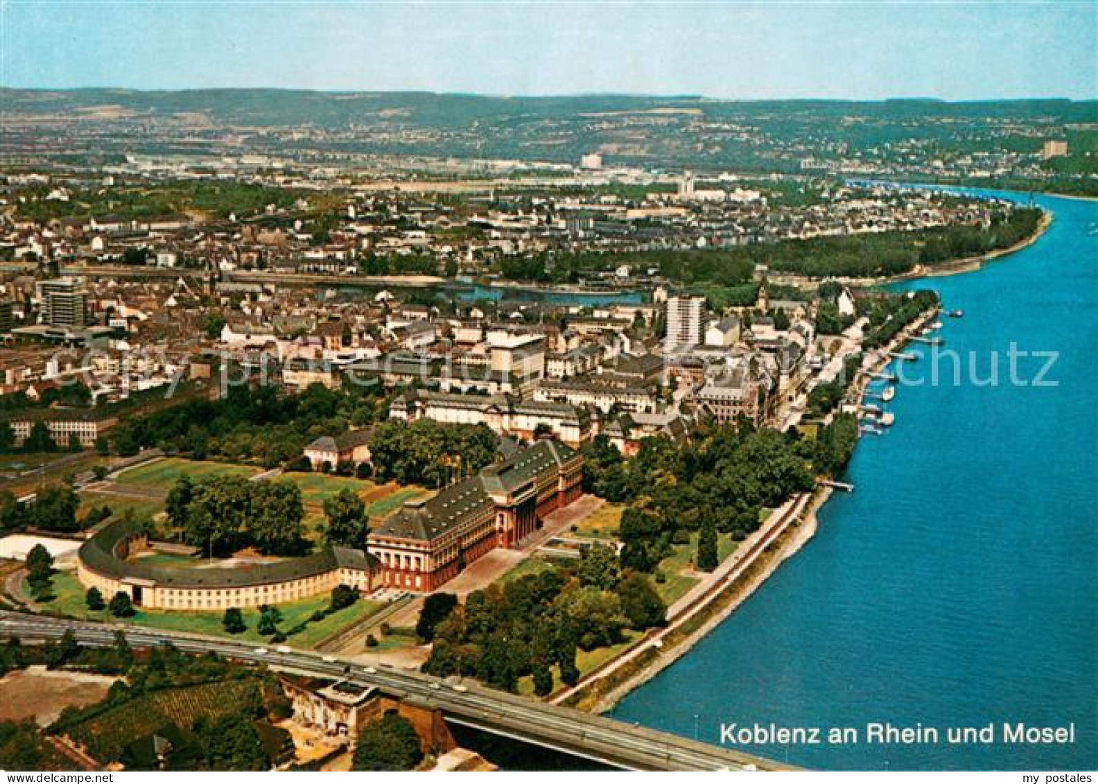 73618253 Koblenz Rhein Fliegeraufnahme Koblenz Rhein - Koblenz