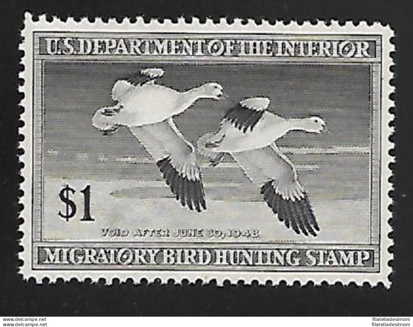 1947 Stati Uniti, 1$  Snow Geese  MNH/** - Other & Unclassified