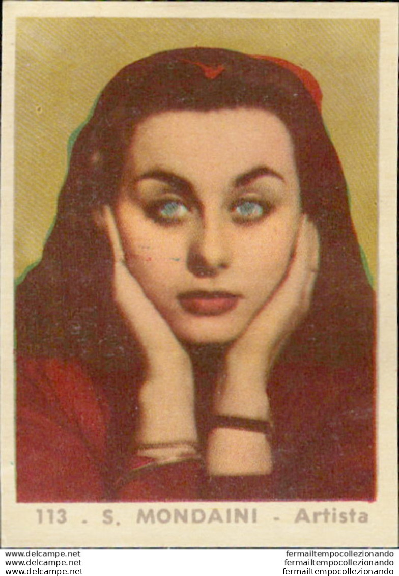 Bh113 Figurina Anni 50 Personaggi Famosi Albuma Sada Artista Sandra Mondaini 113 - Catalogus