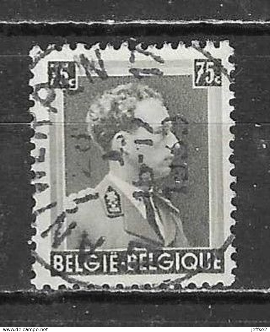 480  Leopold III Col Ouvert - Bonne Valeur - Oblit. Centrale ANTWERPEN 17 - LOOK!!!! - 1936-1957 Open Kraag