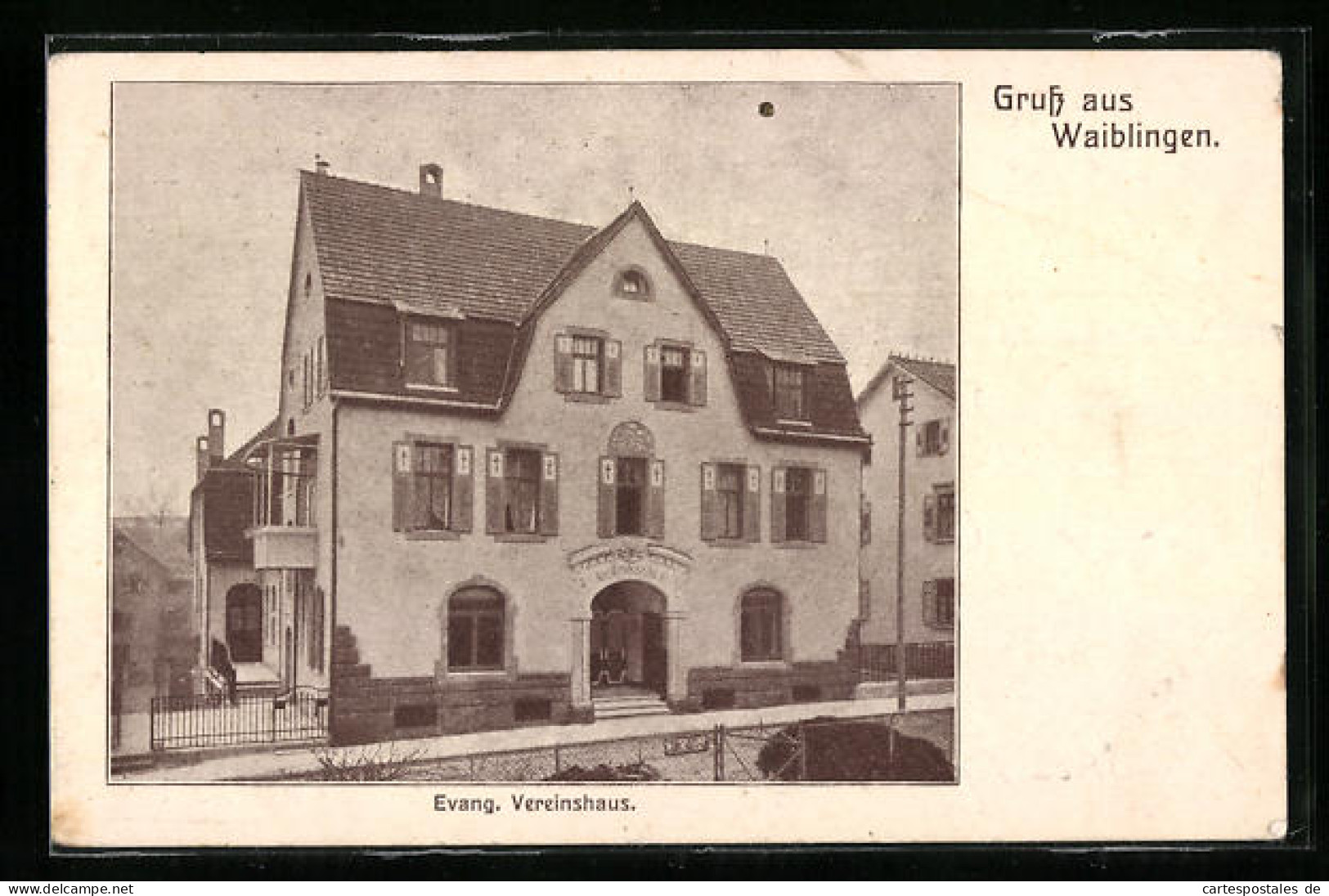 AK Waiblingen, Evangelisches Vereinshaus  - Waiblingen