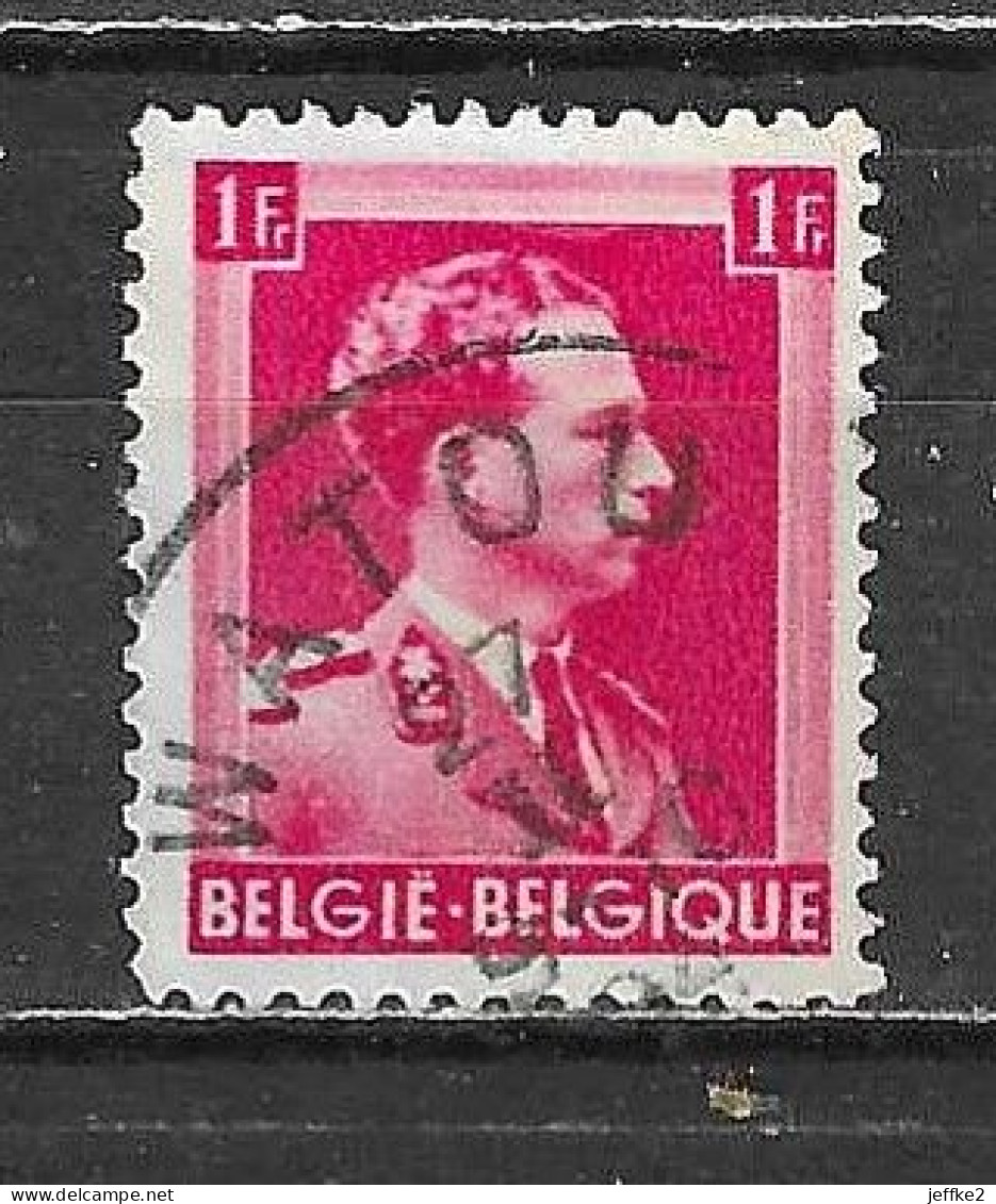 528  Leopold III Col Ouvert - Bonne Valeur - Oblit. Centrale WATOU - LOOK!!!! - 1936-1957 Collo Aperto