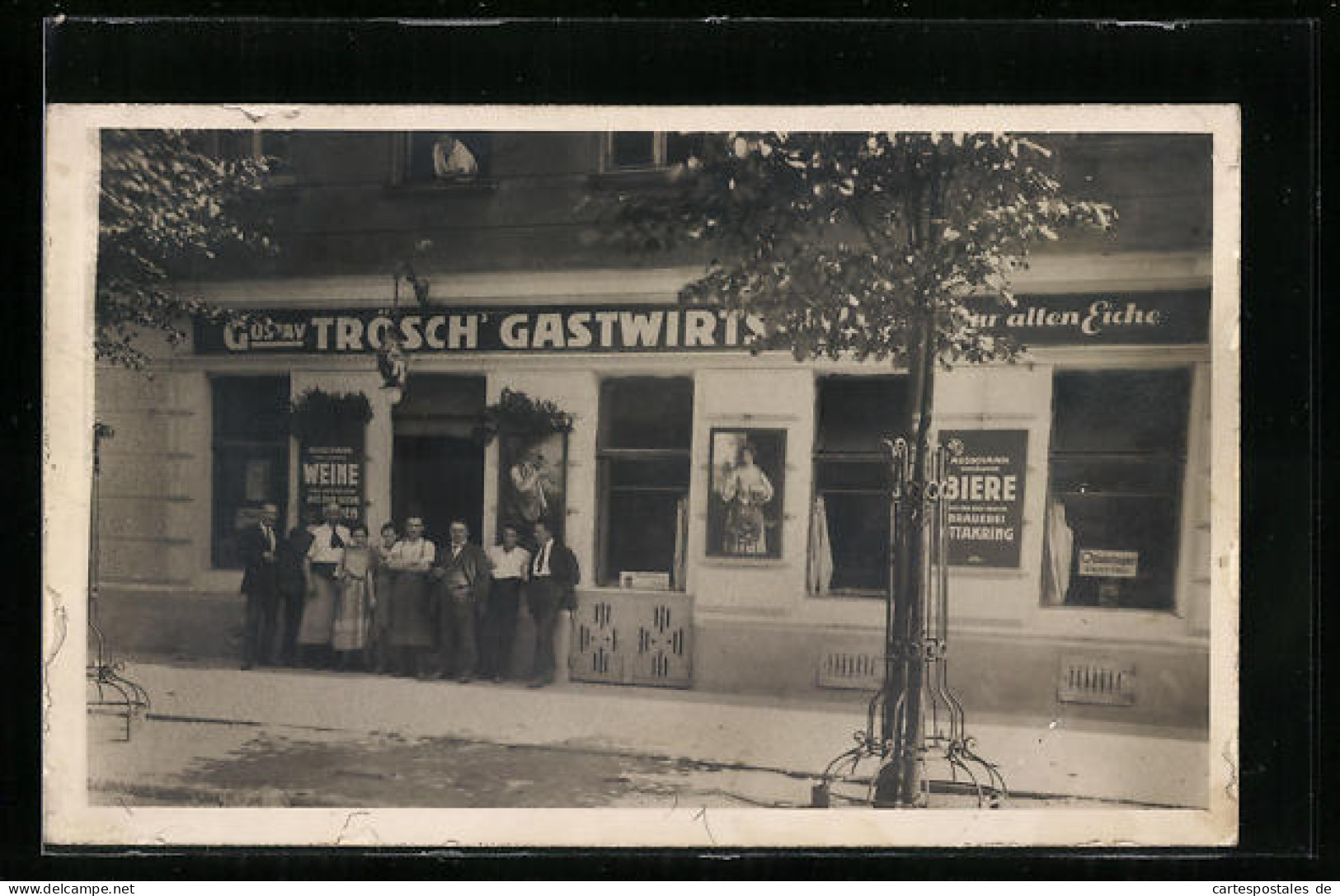 Foto-AK Wien, Gasthaus Gustav Trösch, Ybbsstr. 4  - Other & Unclassified