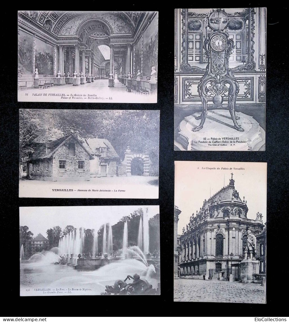 Cp, 78, Yvelines, Château De Versailles, LOT DE 5 CARTES POSTALES - 5 - 99 Postkaarten