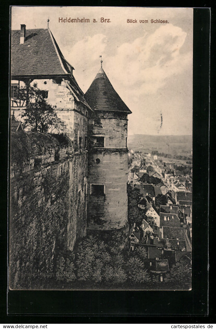 AK Heidenheim A. Brz., Blick Vom Schloss Auf Den Ort  - Heidenheim