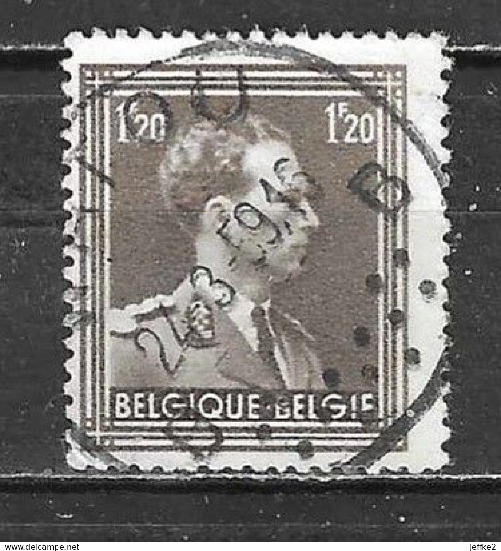 845  Leopold III Col Ouvert - Bonne Valeur - Oblit. Centrale WATOU B - LOOK!!!! - 1936-1957 Col Ouvert