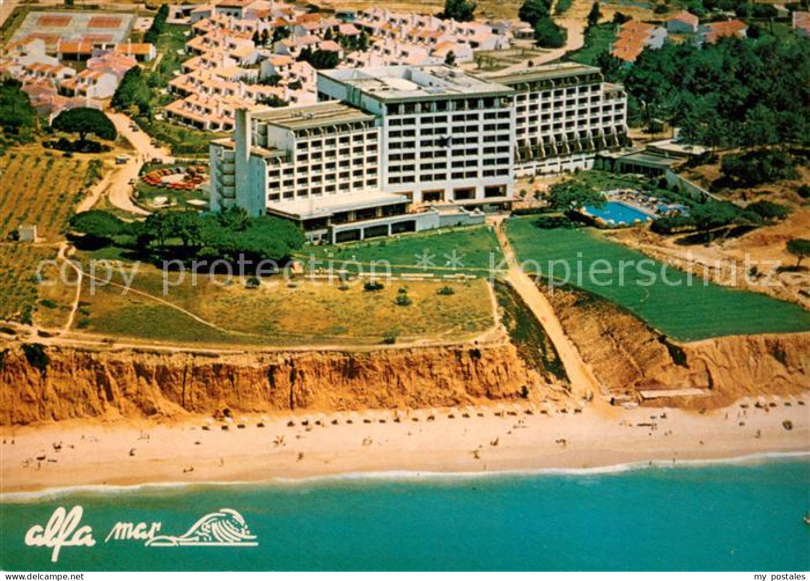 73617799 Albufeira Hotelanlage Alfa Mar Fliegeraufnahme Albufeira - Other & Unclassified