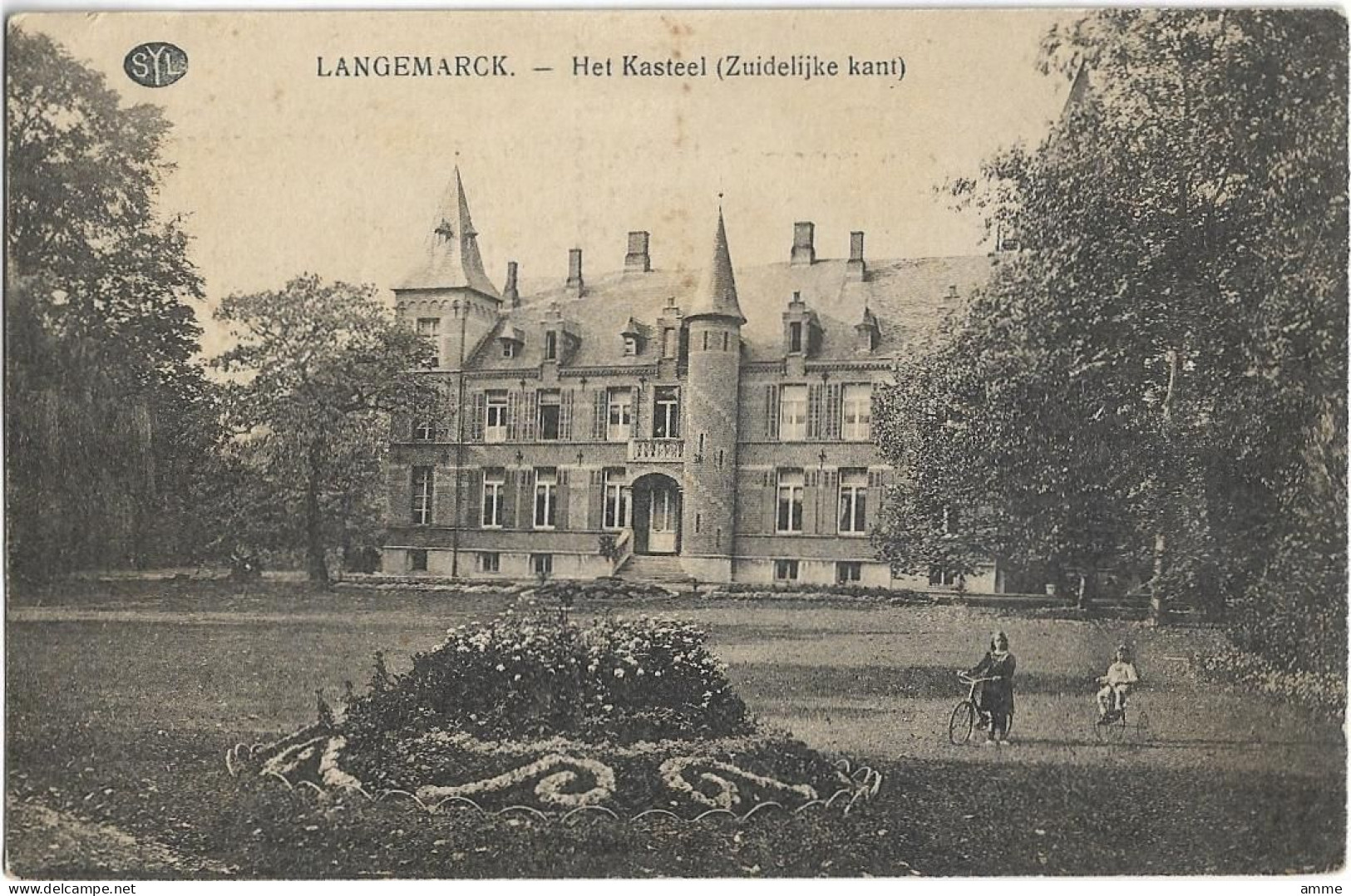 Langemark   *  Langemarck - Het Kasteek (Zuidelijke Kant)   (Feldpost 1915) - Langemark-Poelkapelle