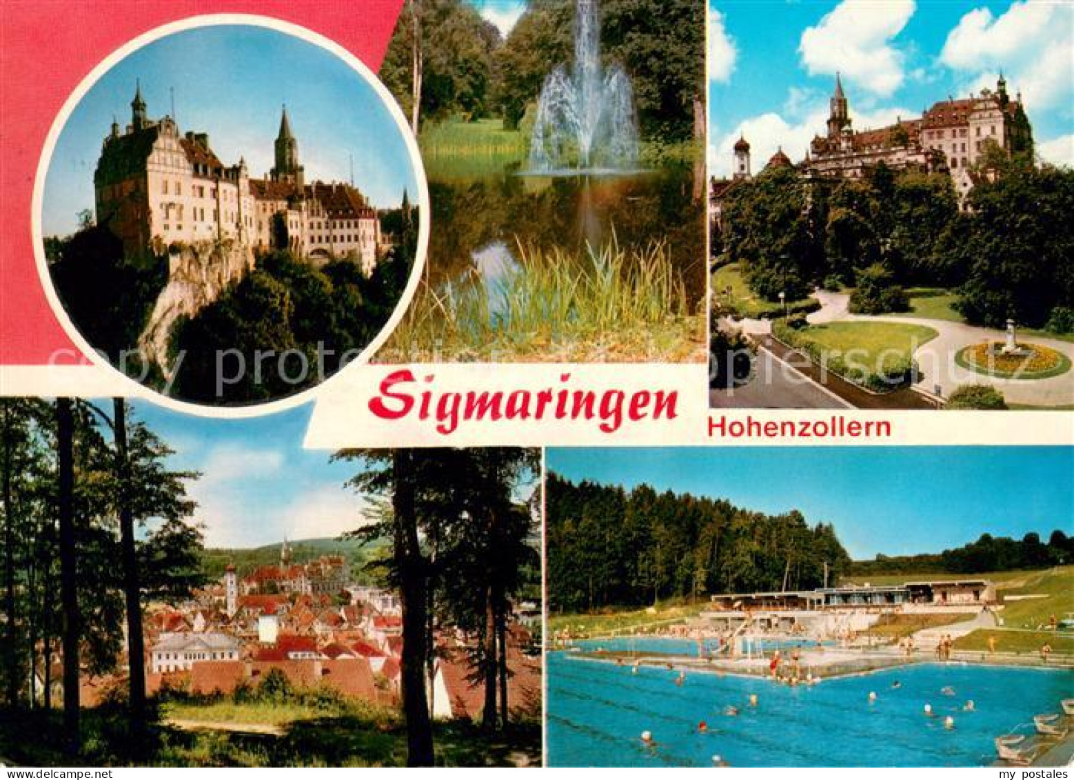 73617594 Sigmaringen Mit Schloss Der Fuersten Von Hohenzollern Und Schwimmbad Si - Sigmaringen