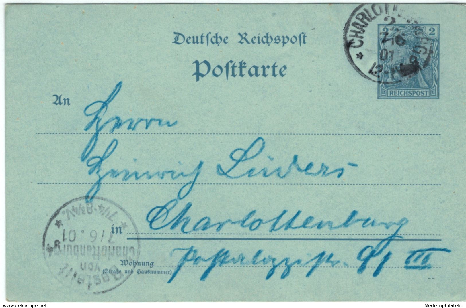 Ganzsache - Potsdam 1901 > Charlottenburg - Postcards