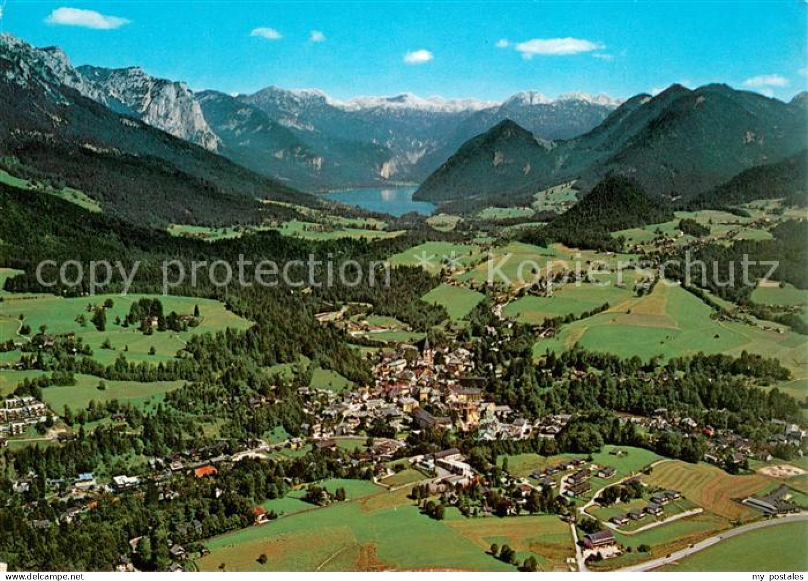 73617474 Bad Aussee Steiermark Fliegeraufnahme Mit Grundlsee Und Totem Gebirge B - Other & Unclassified