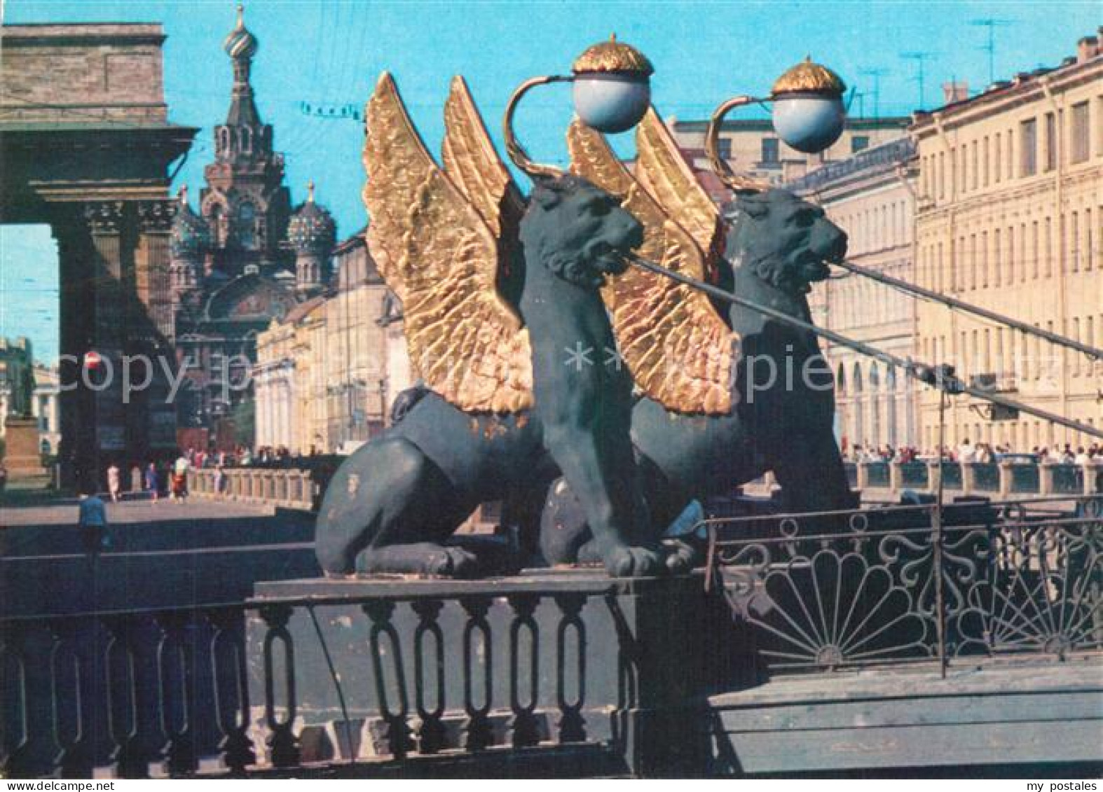 73617259 Leningrad St Petersburg Grifony Bankovskij Br?cke Leningrad St Petersbu - Russia