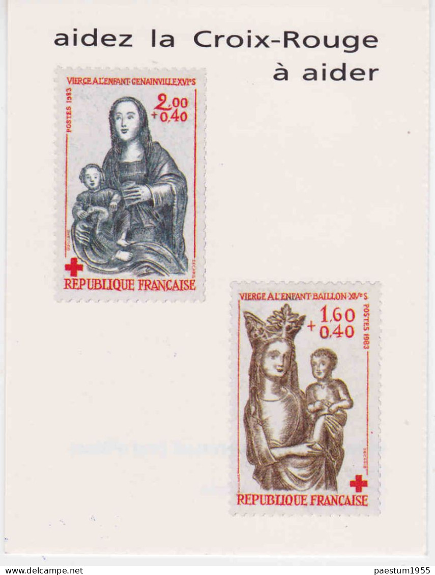 Carnet France Neuf** MNH 1983 Croix-Rouge Française N° 2032 Vierge à L'enfant - Croix Rouge