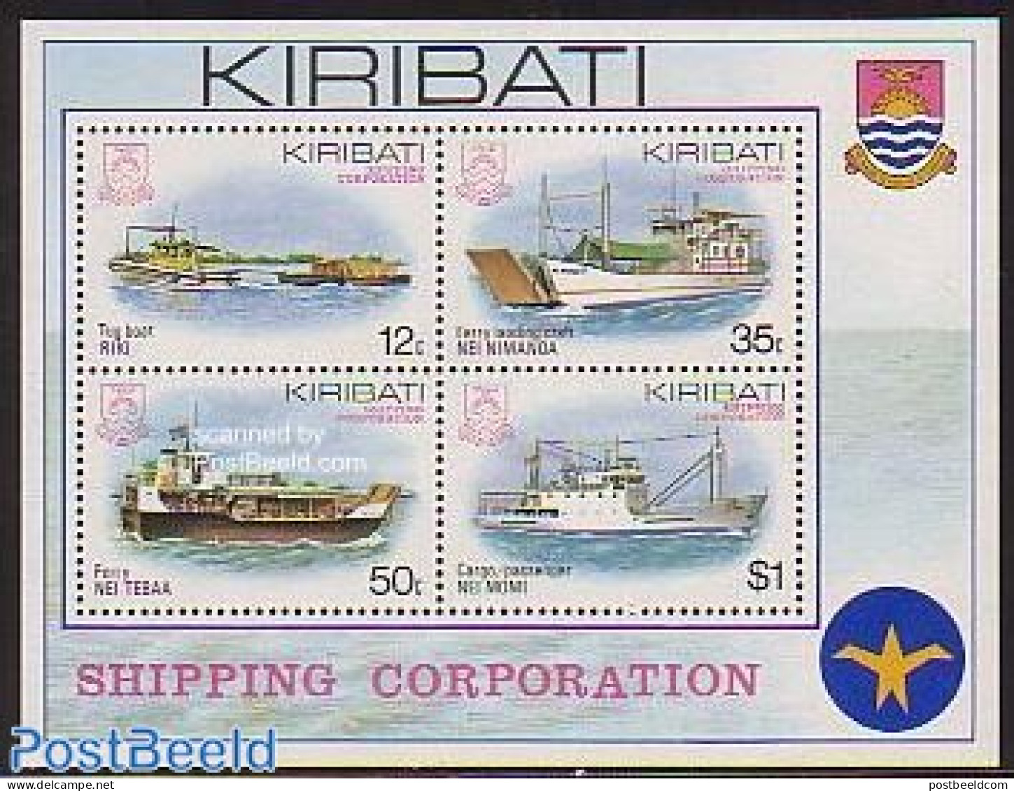 Kiribati 1984 Ships S/s, Mint NH, Transport - Ships And Boats - Barche