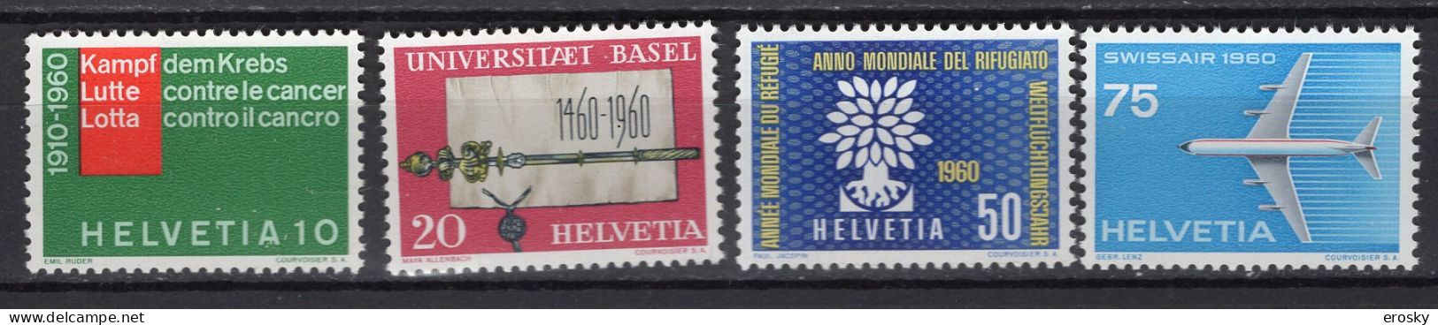 T3481 - SUISSE SWITZERLAND Yv N°639/42 ** - Unused Stamps