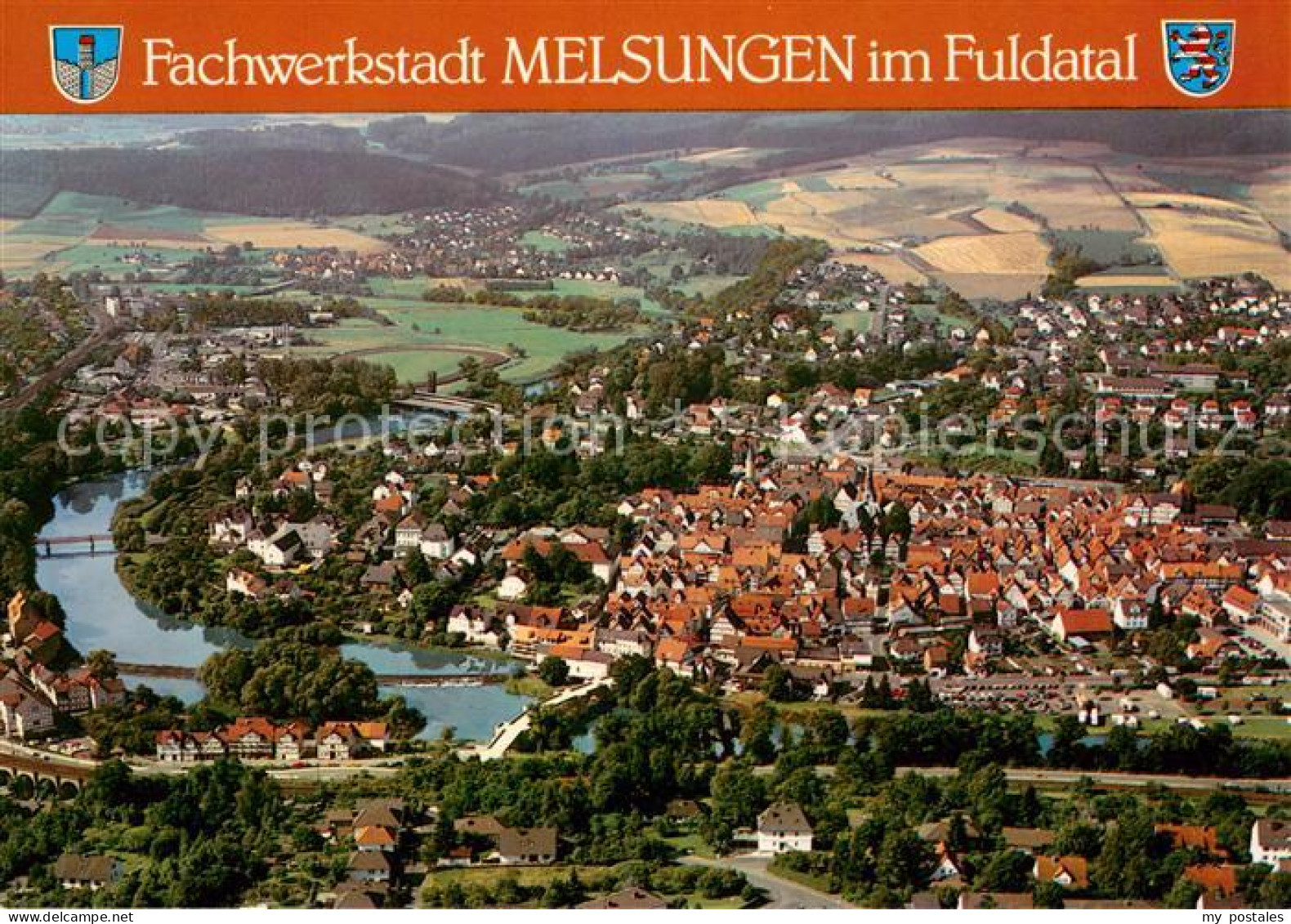 73617069 Melsungen Fulda Fliegeraufnahme Melsungen Fulda - Melsungen